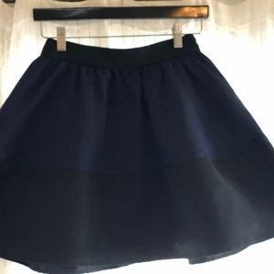 A-Line dual tone mini skirt